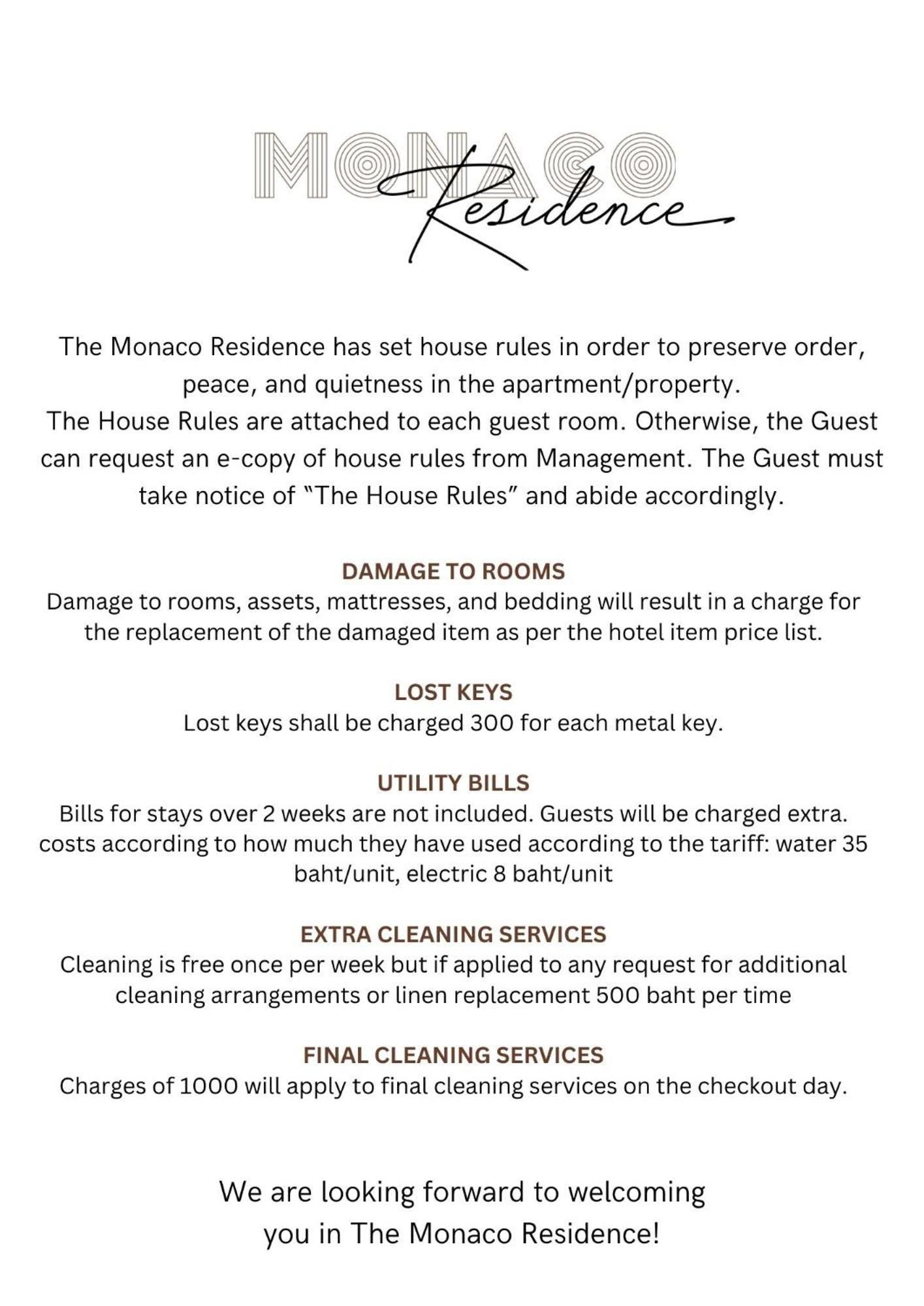 The Monaco Residence 파타야 외부 사진